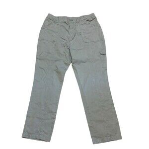 Christopher Banks high rise cargo style pants 14 gray pockets